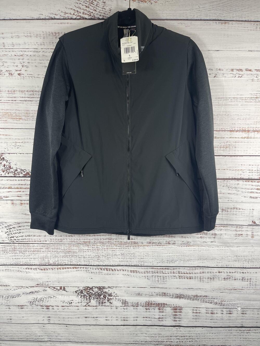 $230 Adidas Golf Frostguard Jacket Women's SZ L Black PrimaLoft Full Zip IJ5096